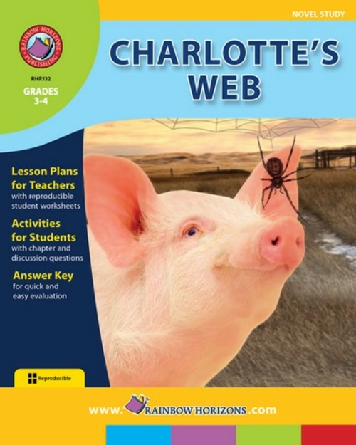 Rainbow Horizons JSLA32 Charlottes Web - Novel Study - Grade 3 to 4