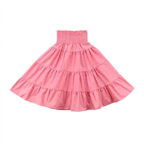 Toddler Girls Kid Skirts Elastic High Waist