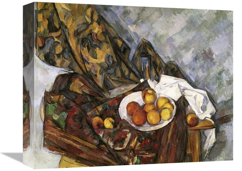 Global Gallery GCS-281849-16-142 16 in. Still Life with Floral Curtain