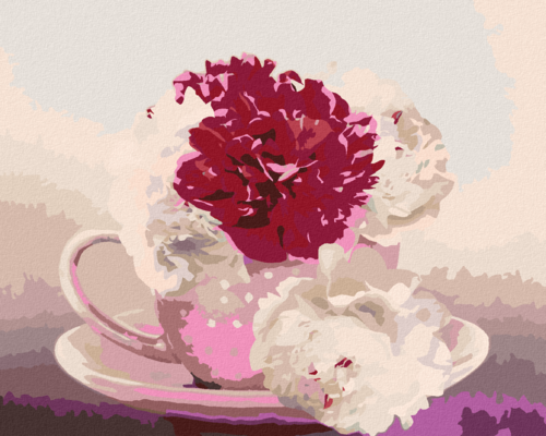 Paint by Numbers - COFFEE WITH FLOWERS