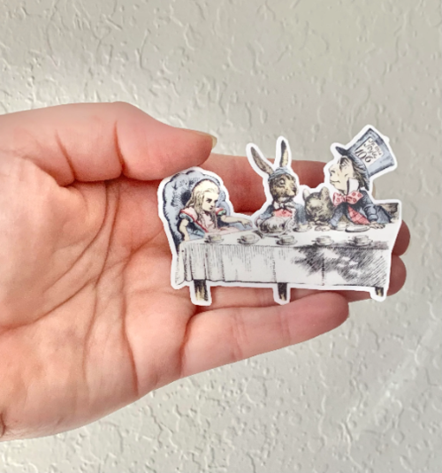 Tea Party-Alice In Wonderland Sticker/Magnet