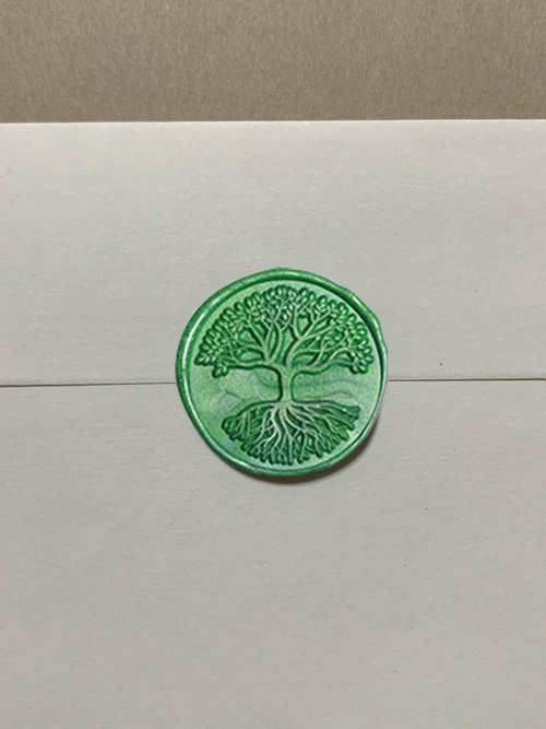 Big tree Clock Wax Seal Stamp-Personalized Wedding Initials Wax seal 