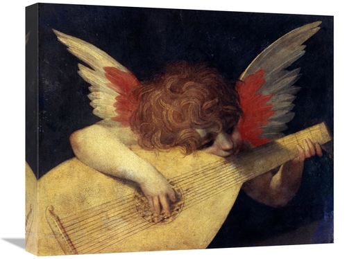 Global Gallery GCS-282033-22-142 22 in. Angel with Lute Art Print - Ro