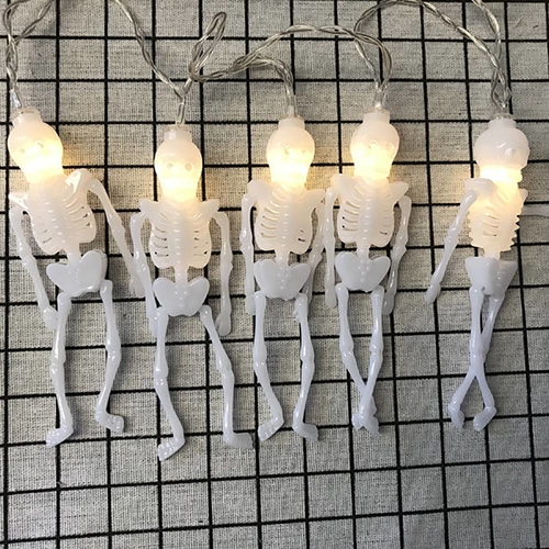 Halloween String Lights Lamp Skull Warm White