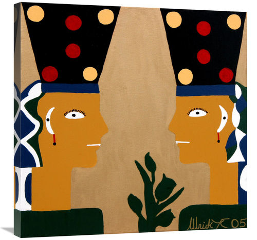 Global Gallery GCS-479190-3030-142 30 x 30 in. Egyptian Princesses Art