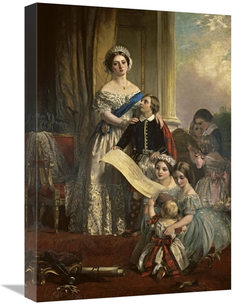 Global Gallery GCS-282221-22-142 22 in. Queen Victoria & Her Children 