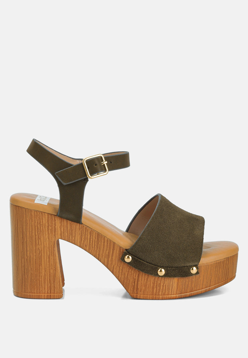 Daniela Suede High Block Sandals