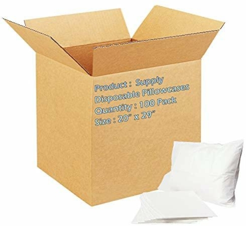 Medical Supply Dukal Disposable Pillowcases 20” x 29”. Case of 100