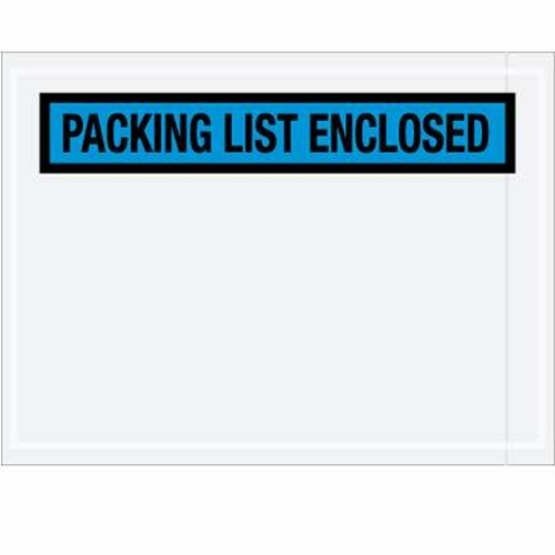 Box Partners PL488 4 .5 x 6 in. 2 Mil Poly Blue Packing List Enclosed 