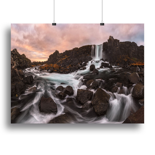 Oxararfoss Canvas Print or Poster