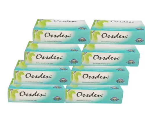 Facial Tissue face tissue 2 ply 200 sheet Per Box Pack of 8 Color Sky