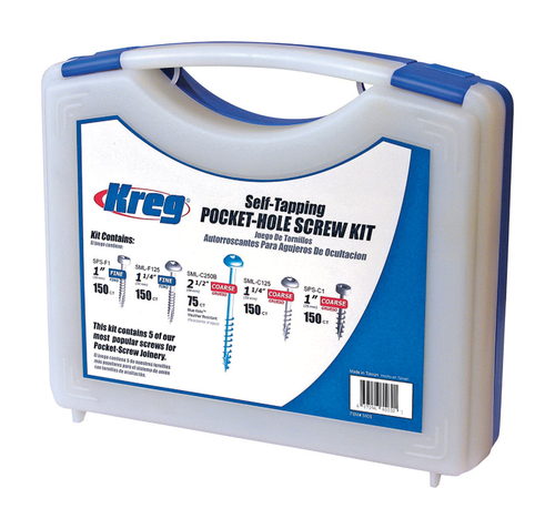 Kreg Tool 5006285 No. 8 x 1 1.25-2 2.5 in. Square Head Blue-Kote Steel