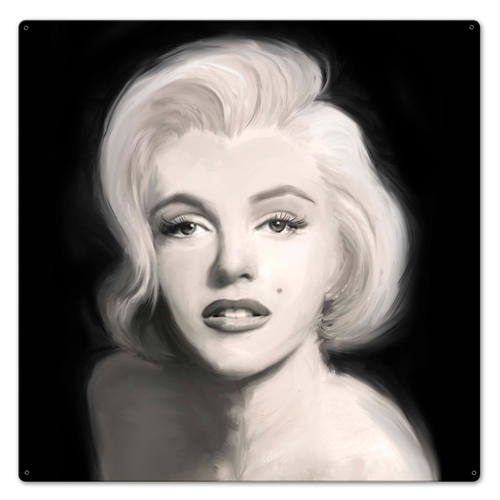 Beautiful in Black Sign - 24 x 24 in.