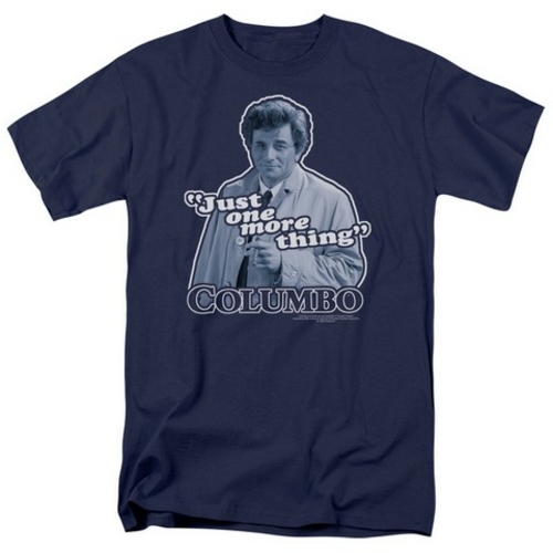 Trevco Columbo-Just One More Thing Short Sleeve Adult 18-1 Tee, Na