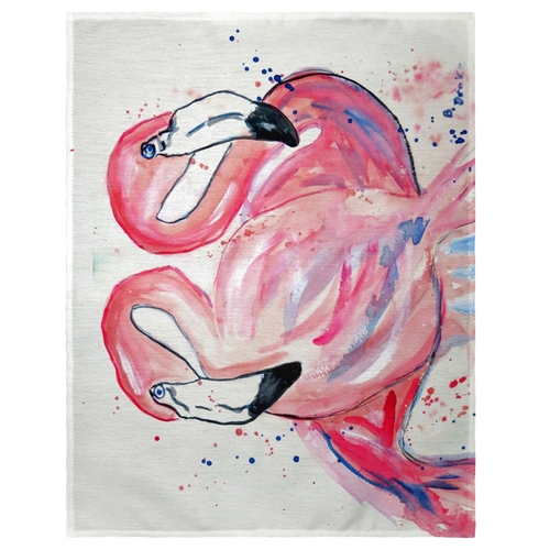 Betsy Drake PM636 14 x 18 in. Betsys Flamingos Place Mat - Set of 4