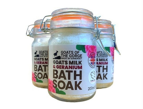 Goats Milk Bath Soak with Geranium