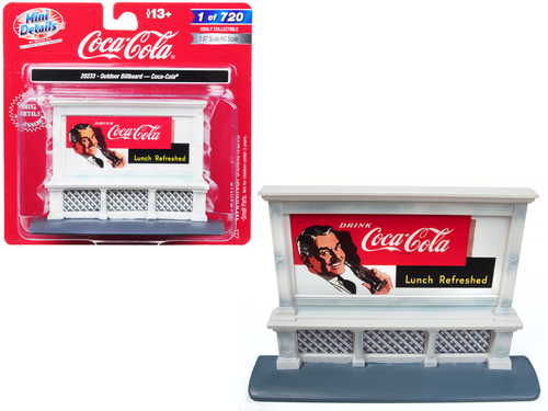 Outdoor Billboard \Coca Cola\" for 1/87 (HO) Scale Models by Classic