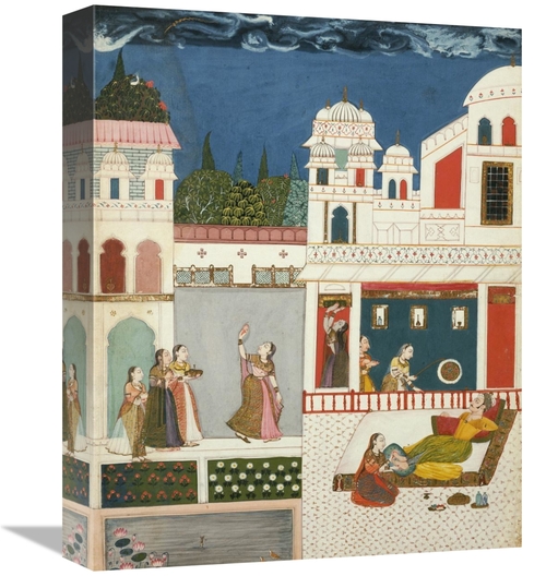 Global Gallery GCS-266822-16-142 16 in. A Lord with His Mistress, 