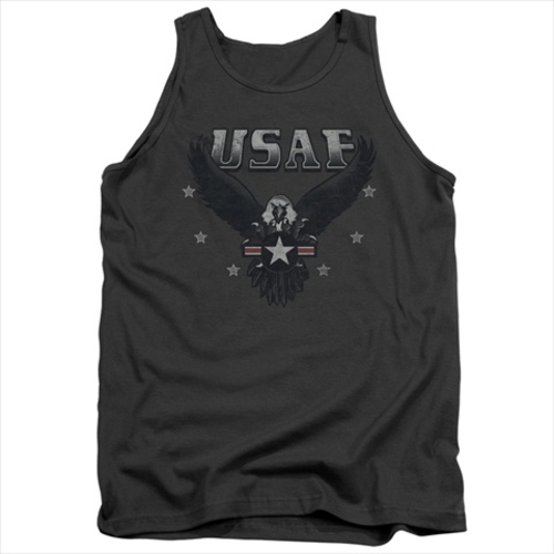 Air Force-Incoming - Adult Tank Top, Charcoal - Large