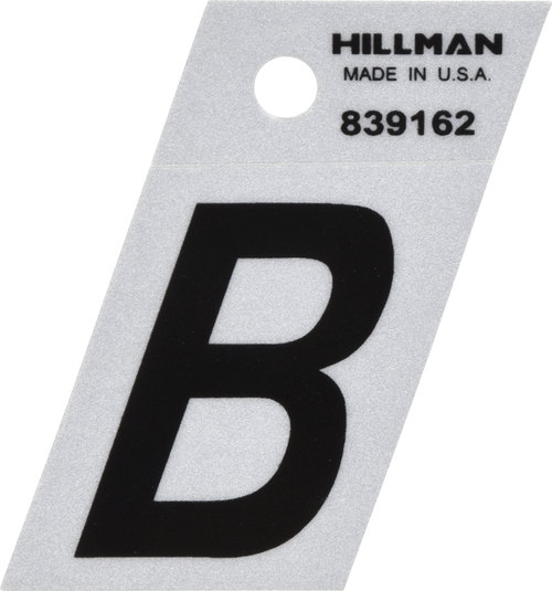 Hillman Group 839162 1.5 in. Black & Silver Reflective Mylar Angle