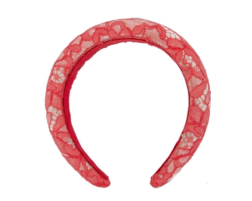 Bright coral headband