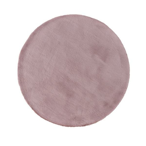 Pony Round Dusty Pink Rubber Backed Rug 160 X 160 Cm