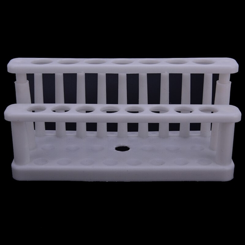 15 Holes Plastic Test Tube Rack White 9 Pins