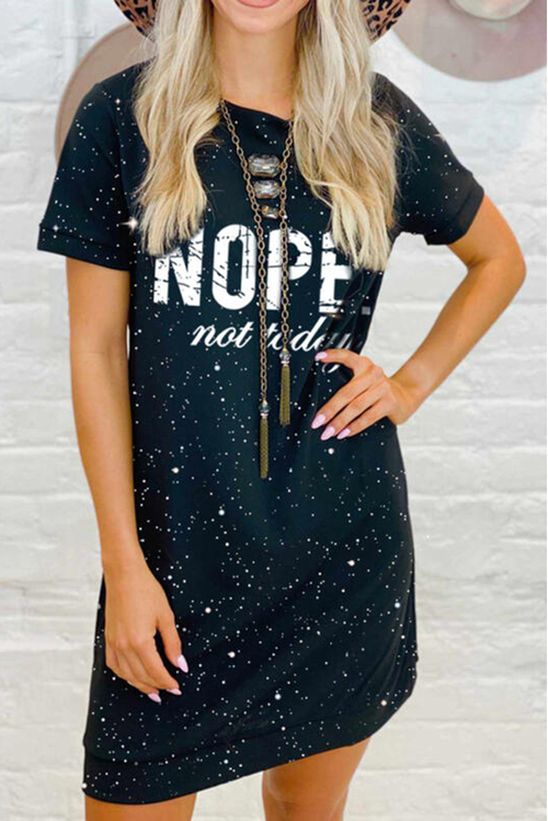 NOPE not today T-shirt Mini Dress