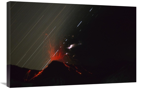 Global Gallery GCS-451102-2436-142 24 x 36 in. Mt Ruapehu Time Exposur