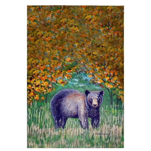 Betsy Drake GT536 Black Bear Guest Towel - 20 x 20 in.