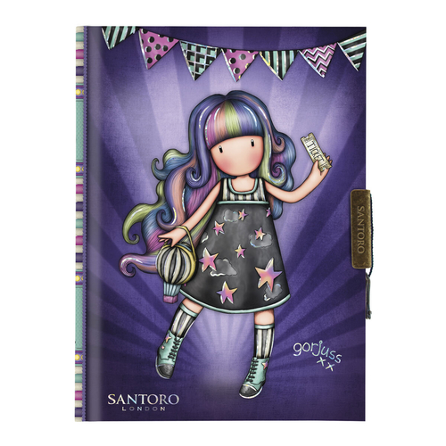 Diary Gorjuss Up and away Purple (12.8 x 17.5 x 2 cm)