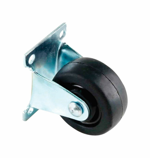 Magic Sliders 5992078 2 in. Dia. Rubber Caster Wheel with Plate, 1