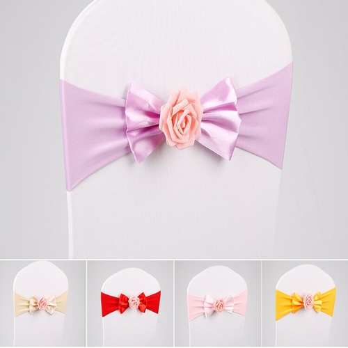 1pc Elastic Free Seat Back Chair Sashes Bands