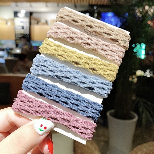 6PCS/Set New Women Girls Cute Colorful Elastic