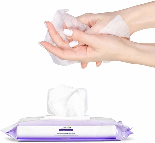 Dukal Disposable Wash Cloths. Pack of 50 Pre-Moistened Wipes 8" x 12"
