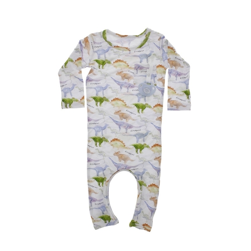 You're Dinomite - Doodalou Bamboo Baby Romper - 6 - 9 Months