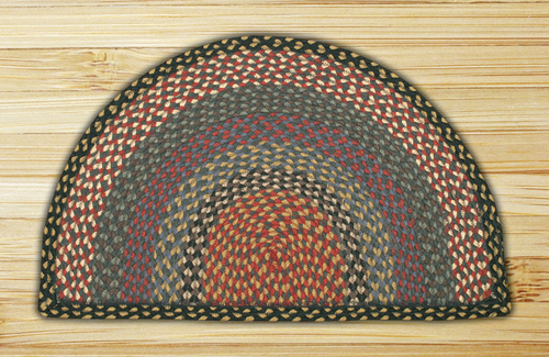 Earth Rugs 32-LG043 Burgundy-Blue-Gray Rug Slice