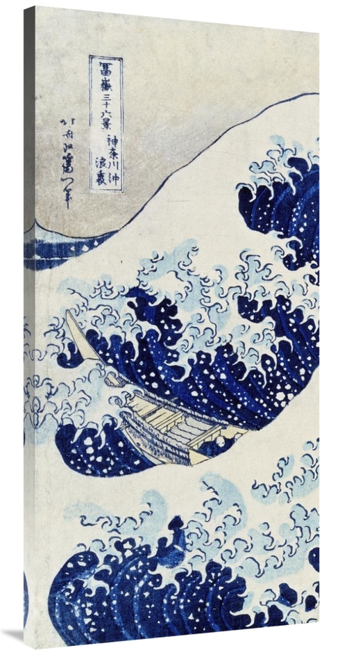 Global Gallery GCS-394147-2448-142 24 x 48 in. The Great Wave of Kanag