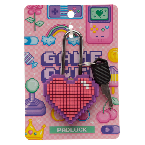 Fun Retro Gaming Next Gen Game Over PVC Padlock