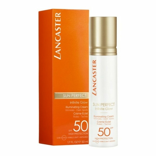 Facial Sun Cream Sun Perfect Illuminating Lancaster Spf 50 (Unisex)