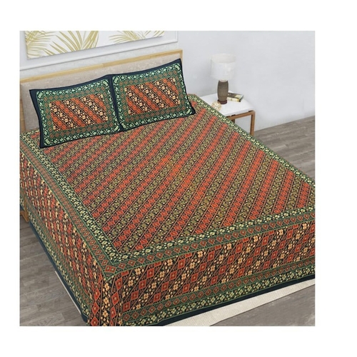 "Serene Decor King Size Cotton Bedsheet Set - Barmeri Collection"
