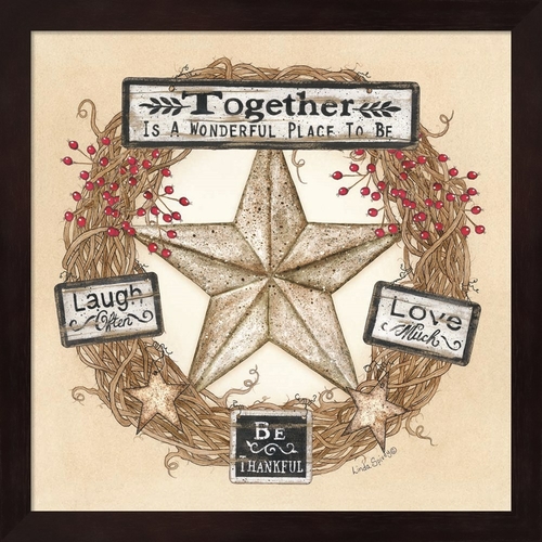 Metaverse R958899-0120000-AEAAAADAN4 13.25 x 13.25 in. Barn Star Wreat