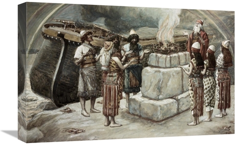 Global Gallery GCS-280443-22-142 22 in. Noahs Sacrifice Art Print - Ja