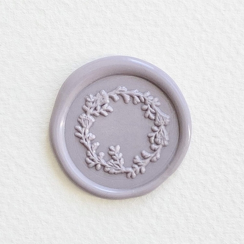 Garden Wreath Wild Floral Wax Seal Stamp Perfect for Wedding