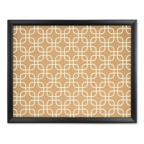 UBrands Cork Bulletin Board  20 x 16 Inches  Black Wood Frame  Fashion