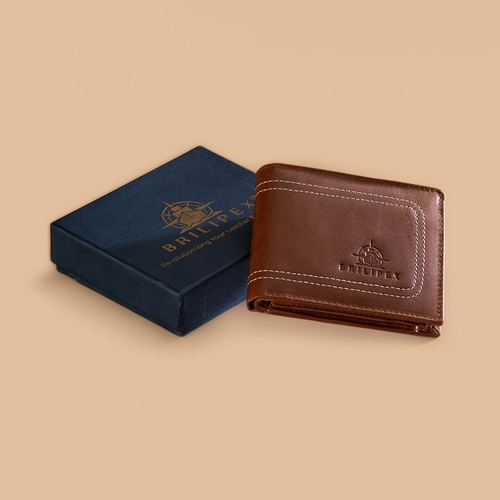 Doubly Threaded Hunter’s Ageless Tan Bifold Wallet