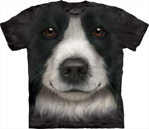 Mountain Corp 1036067 Border Collie Face 5X Large T-Shirt