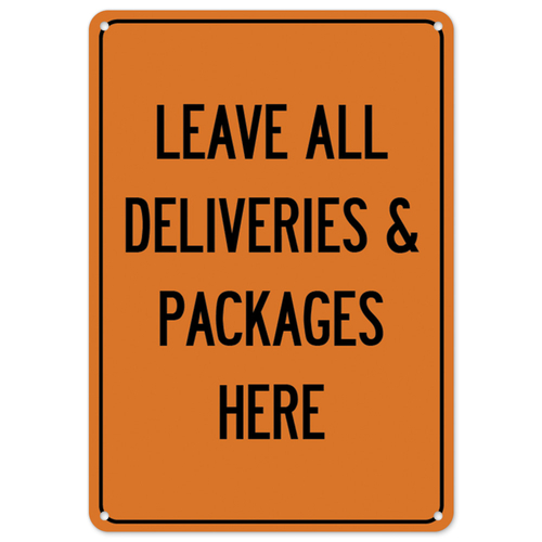 SignMission OS-NS-P-710-25520 Covid-19 Notice Sign - Leave All Deliver