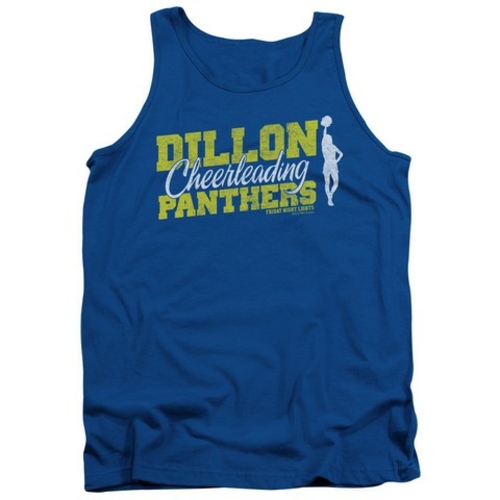 Trevco Friday Night Lights-Cheer Squad Adult Tank Top, Royal - Lar