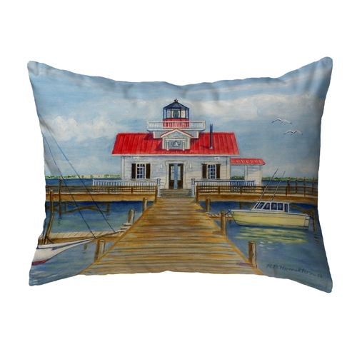 Betsy Drake NC414 16 x 20 in. Marshes Lighthouse Noncorded Pillow